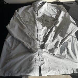 Habit Fishing Light Grey Long Sleeve Shirt Men’s Size 3XL